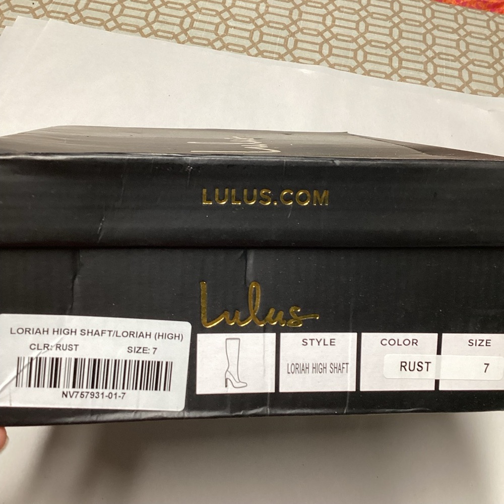 Lulu’s Loriah High Shaft Mid Calf Boot Sz 7 - Picture 7 of 7
